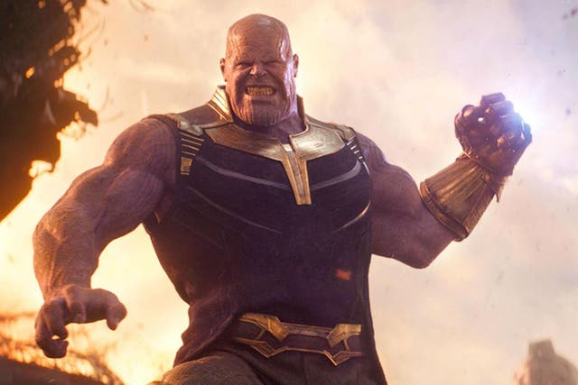 Thanos from Disney's latest smash hit Avengers movie 