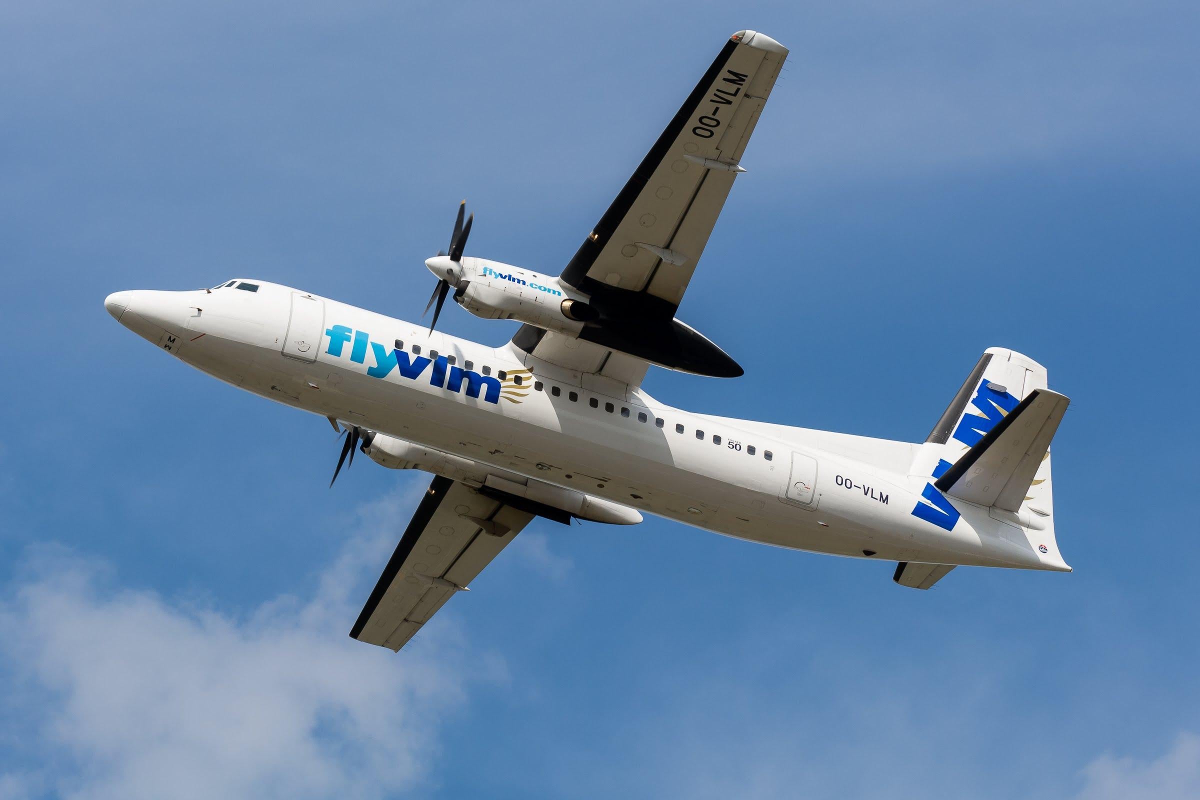 North-west connection: a VLM Fokker 50 aircraft will fly daily from Manchester to ‘Bruges-Ostend’ airport