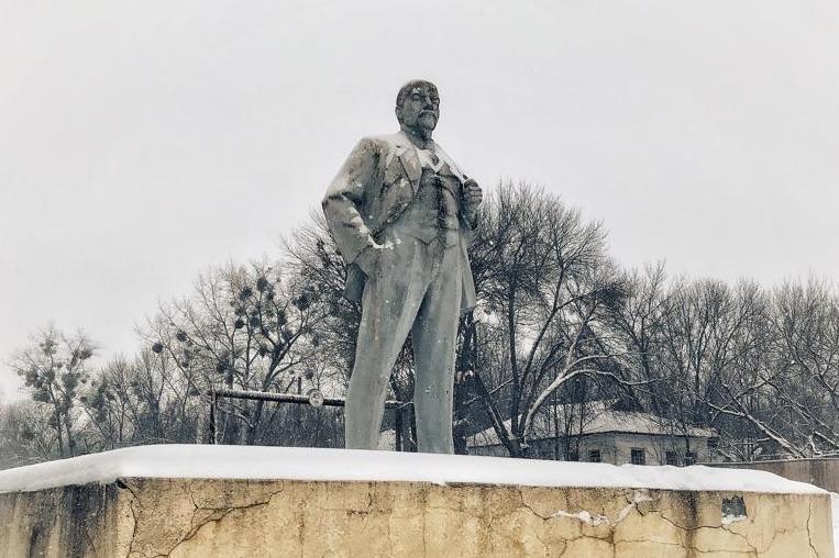 Remnants of Ukraine’s Soviet era remain at Chernobyl, as the explosion took place before the break up of the USSR