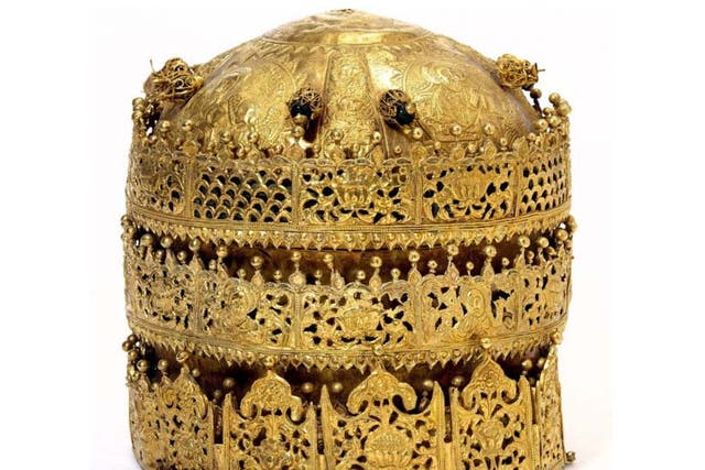 A crown, probably made in Gondar, Ethiopia, around 1740
