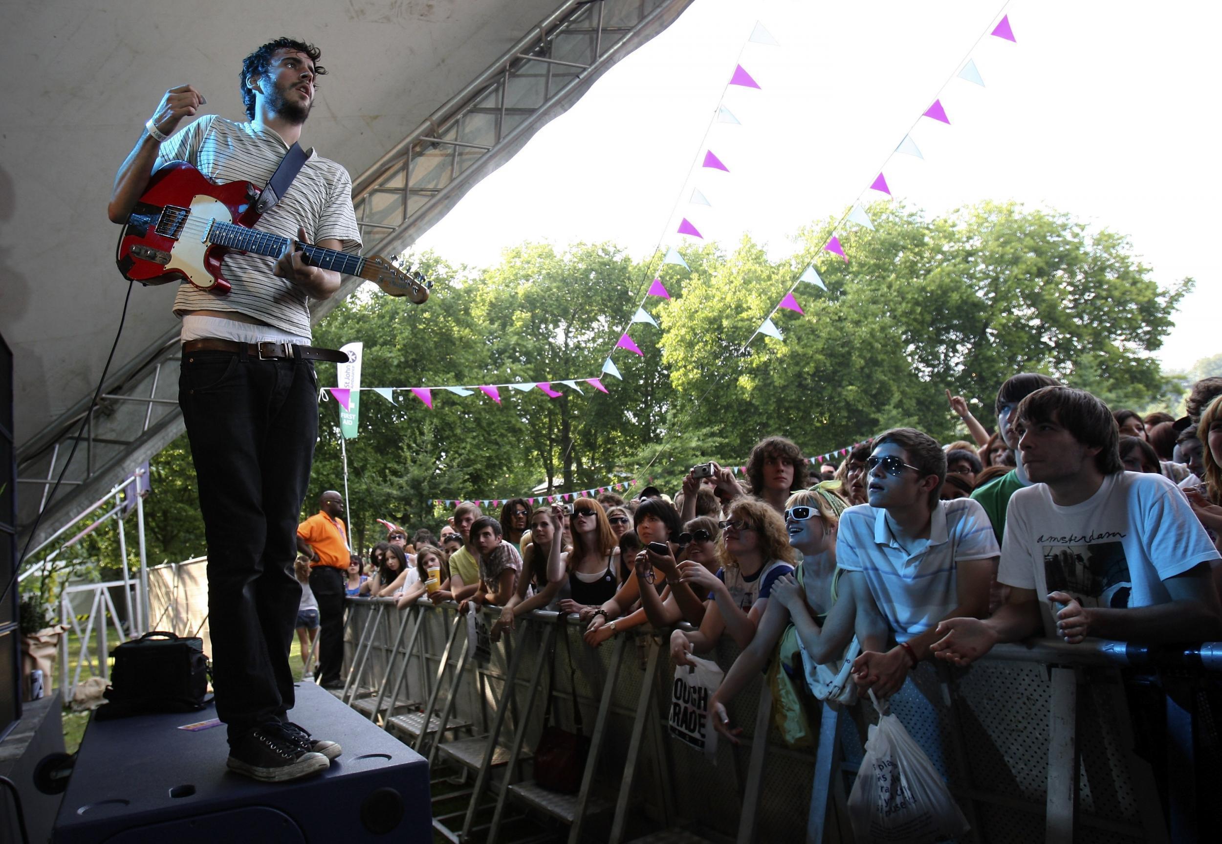 The Foals at Field Day in its second of 12 years, in 2007