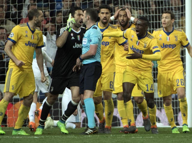 Buffon controversially criticised Oliver for his refereeing this month