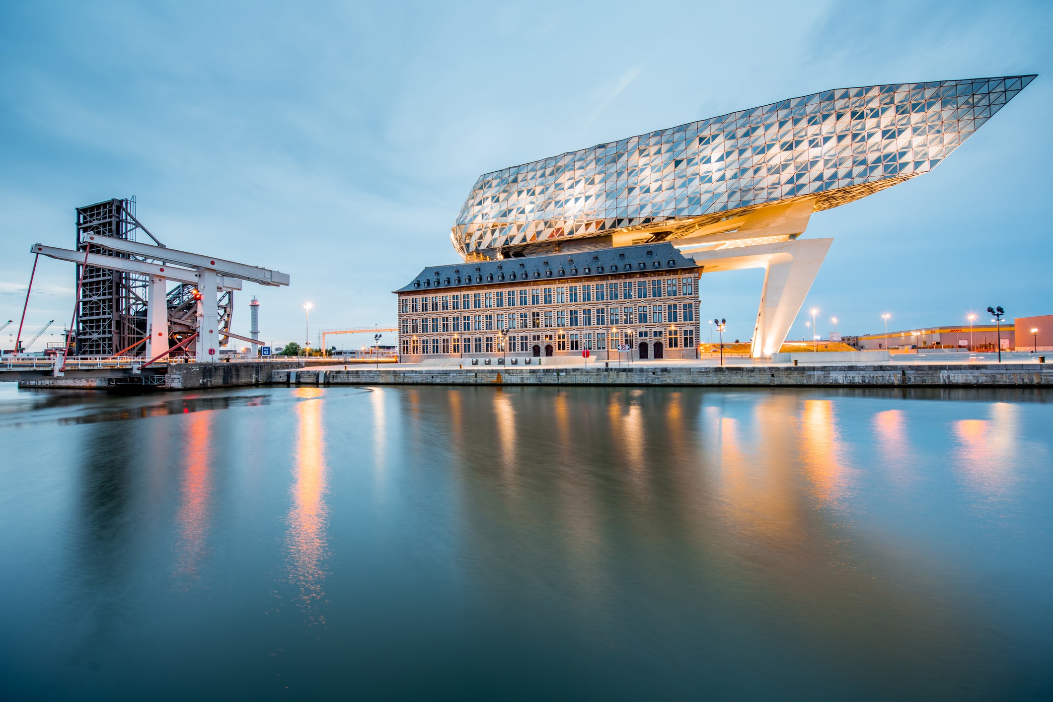 Antwerp’s Port House was designed by the late Zaha Hadid (Getty)