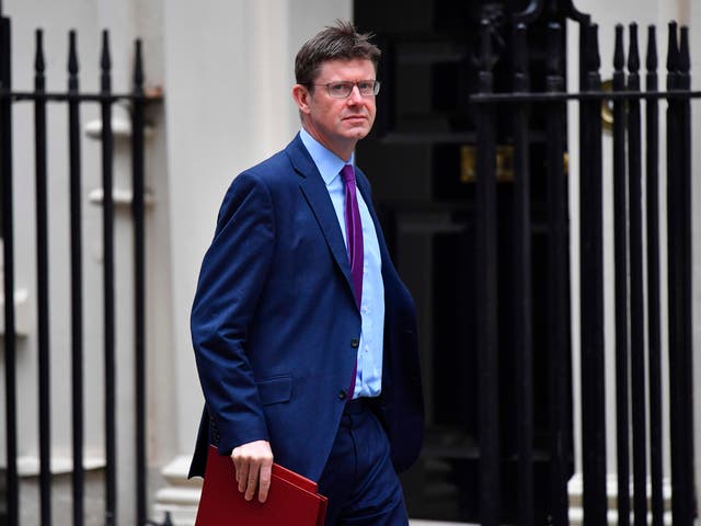 Business Secretary Greg Clark arrives to attend the weekly meeting of the cabinet at Downing Street