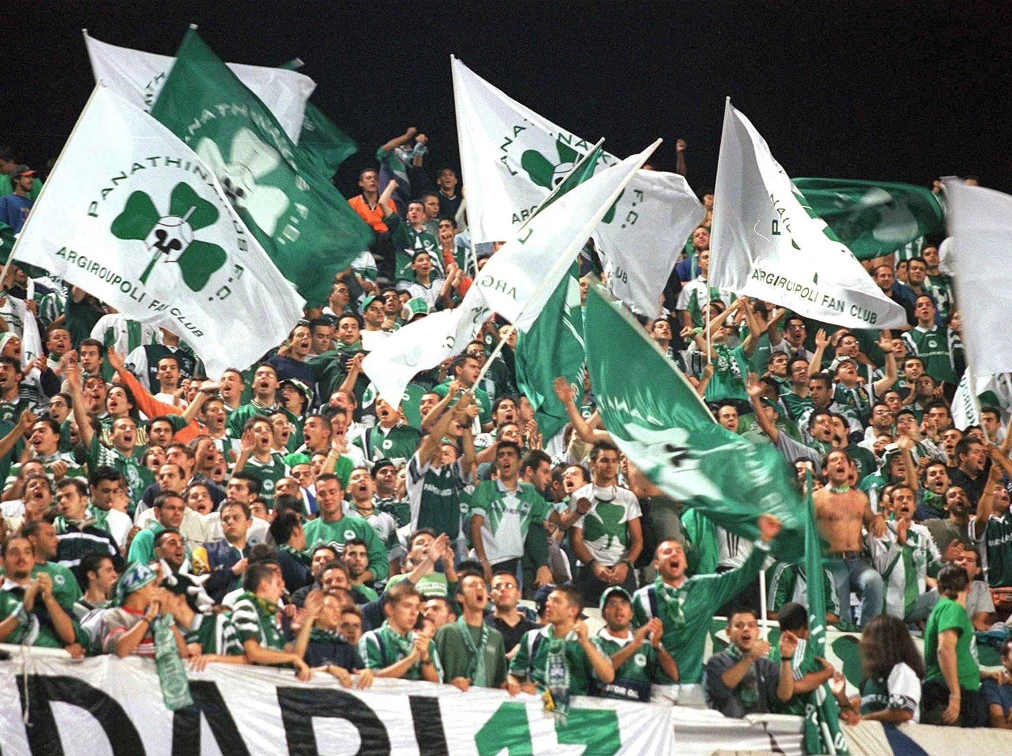 Panathinaikos supporters will not be watching European football