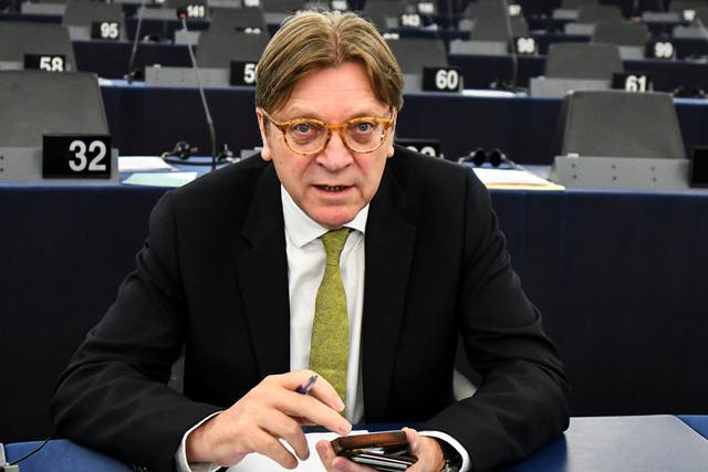 Guy Verhofstadt said the Windrush scandal was causing anxiety among EU nationals living in Britain.