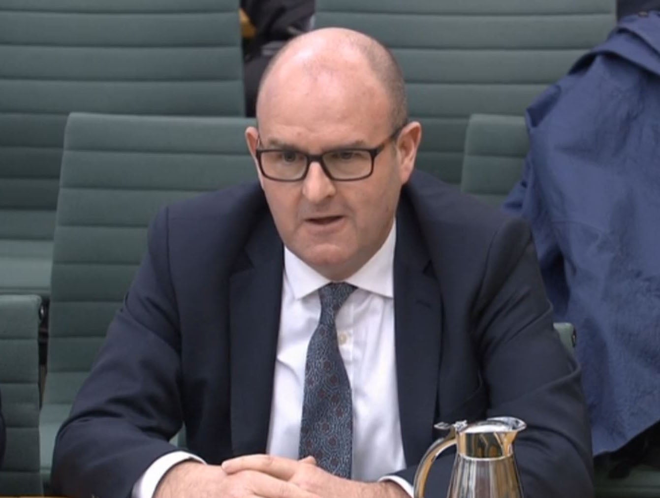 Editor of the Daily Express, Gary Jones, giving evidence to the home affairs select committee