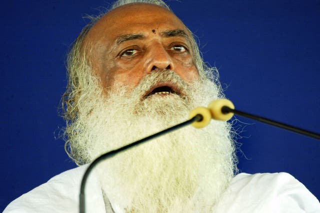 Asaram Bapu, who claims to have millions of followers, is also on trial along with his son in a separate rape case