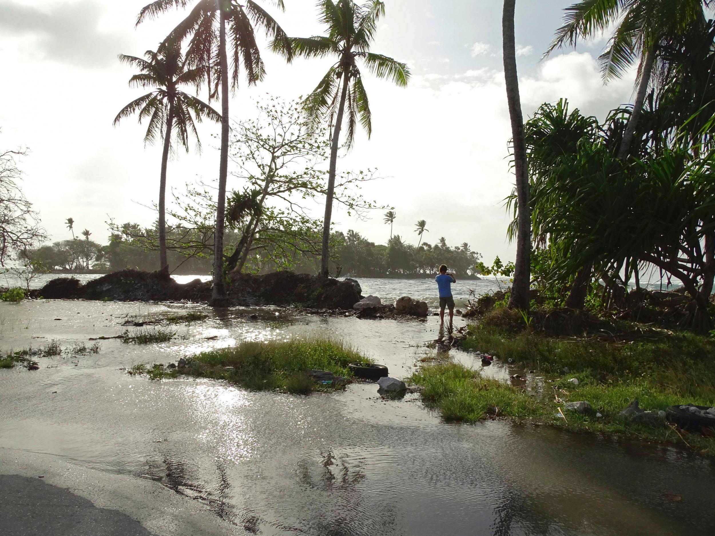 Residents in in low-lying areas of the Marshall Islands have already faced severe flooding, underscoring their vulnerability to climate change