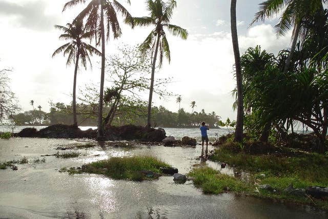 Residents in in low-lying areas of the Marshall Islands have already faced severe flooding, underscoring their vulnerability to climate change
