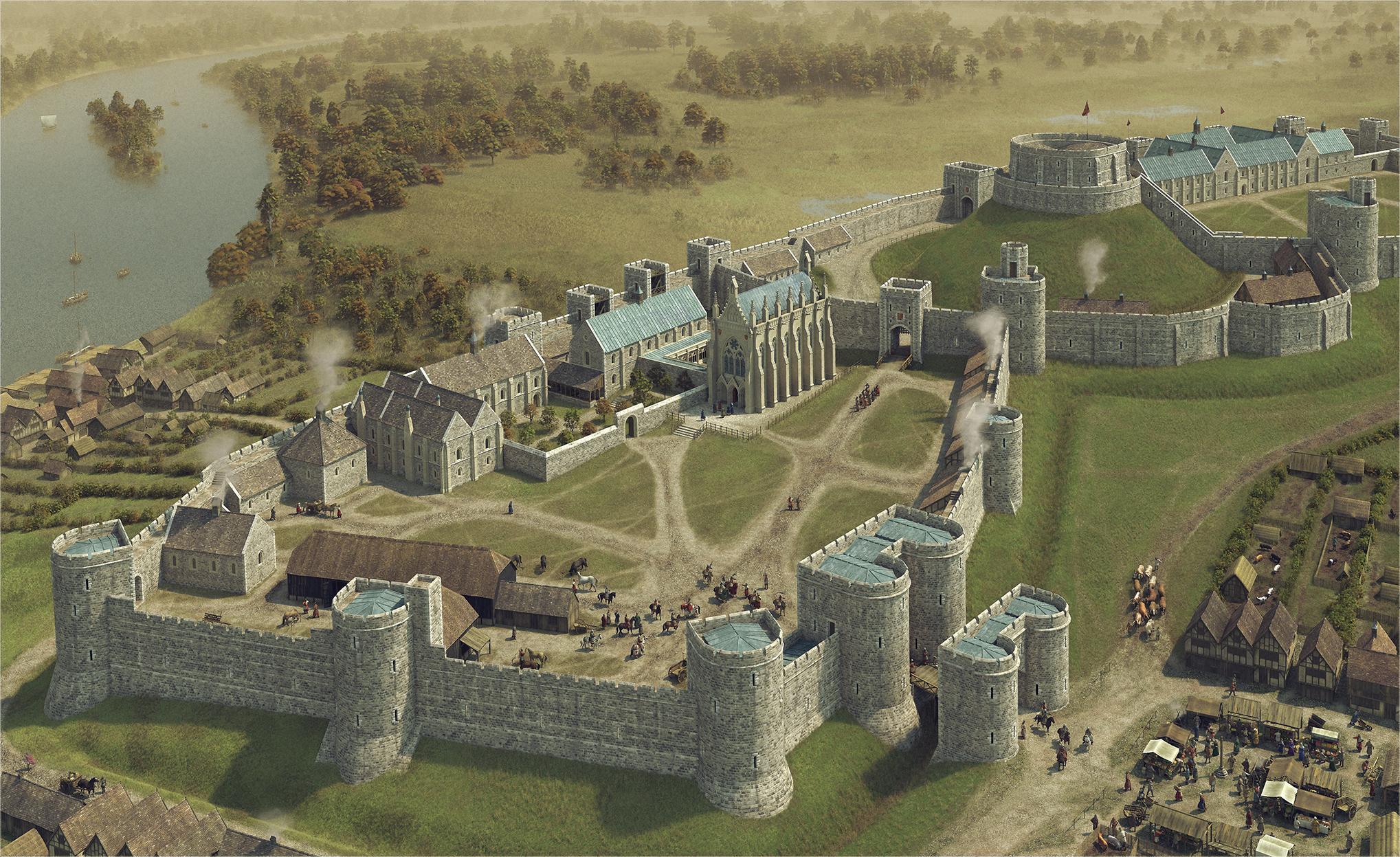 Fascinating Images Show Original Windsor Castle After It Was