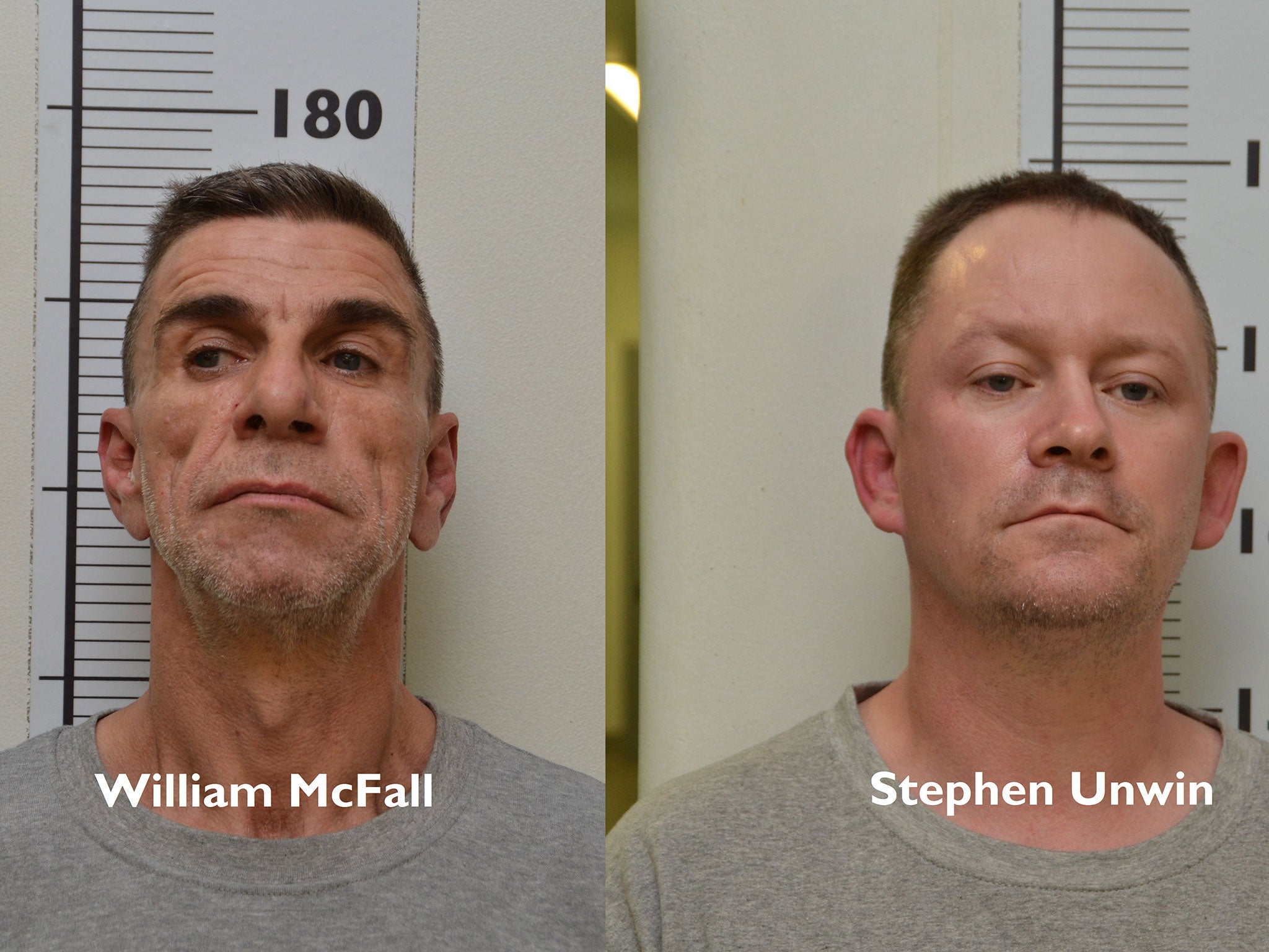 Stephen Unwin was convicted of rape and murder and John McFall was convicted of murder