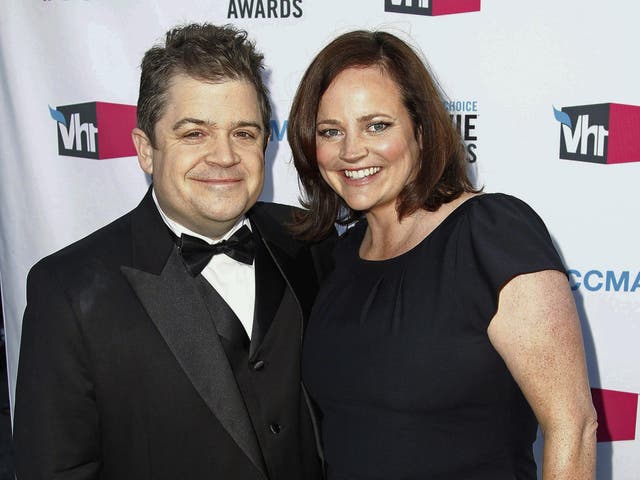 Michelle McNamara with her husband, comedian Patton Oswalt, in 2012