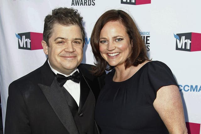 Michelle McNamara with her husband, comedian Patton Oswalt, in 2012