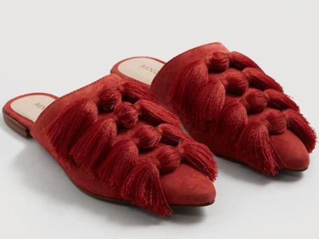 Fringed Leather Shoes, £49.99, Mango