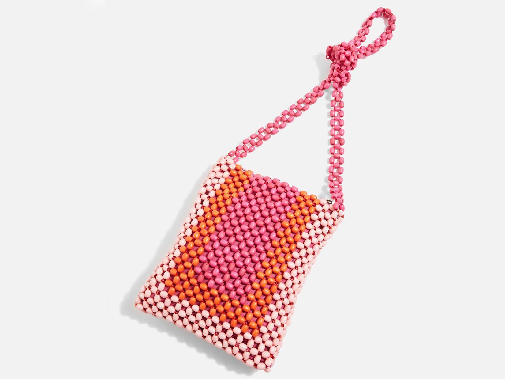 Pink Beaded Cross Body Bag, £26, Topshop