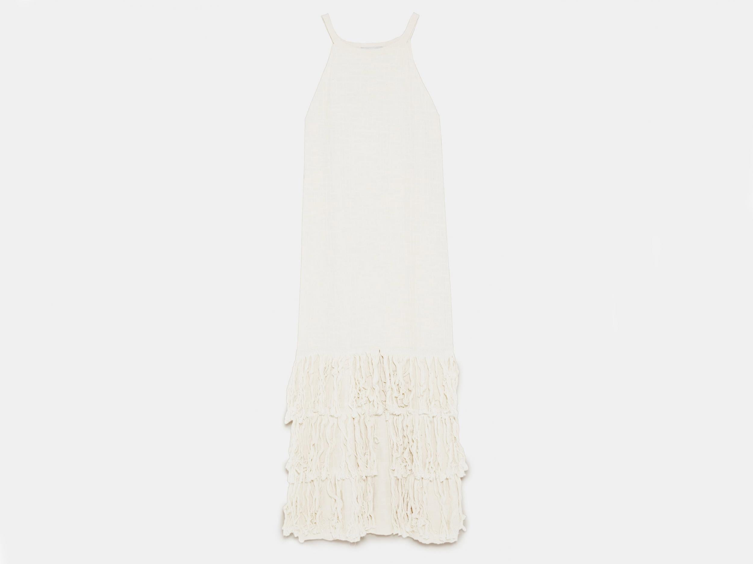 Midi Dress With Fringe, £25.99, Zara