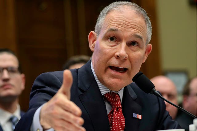 The Oversight Committee is conducting an investigation of spending and management decisions made by Mr Pruitt since he took charge of the EPA