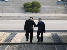 Off-script moment and missile jokes at Korean border summit