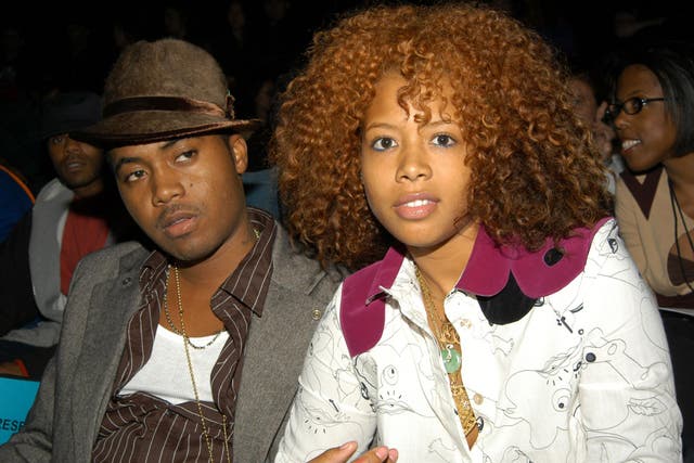 Rapper Nas and Kelis in 2004. The pair dated for a year before coming engaged, and married in January 2005