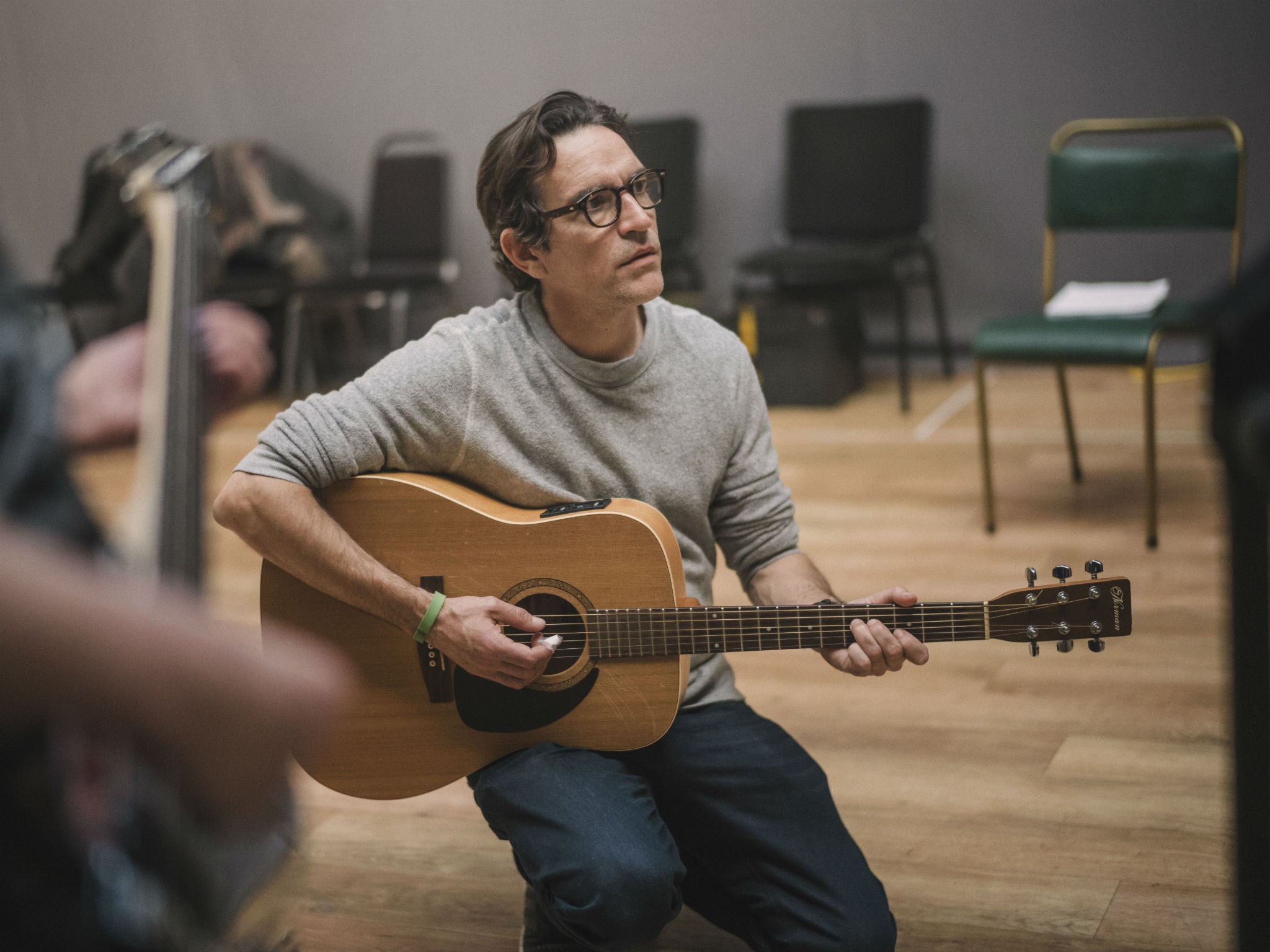 Ben Chaplin rehearses for 'Mood Music'