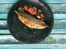 How to make Romy Gill's spicy mackerel with radish salad
