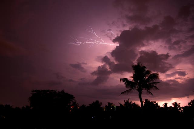 Lightning strike in India