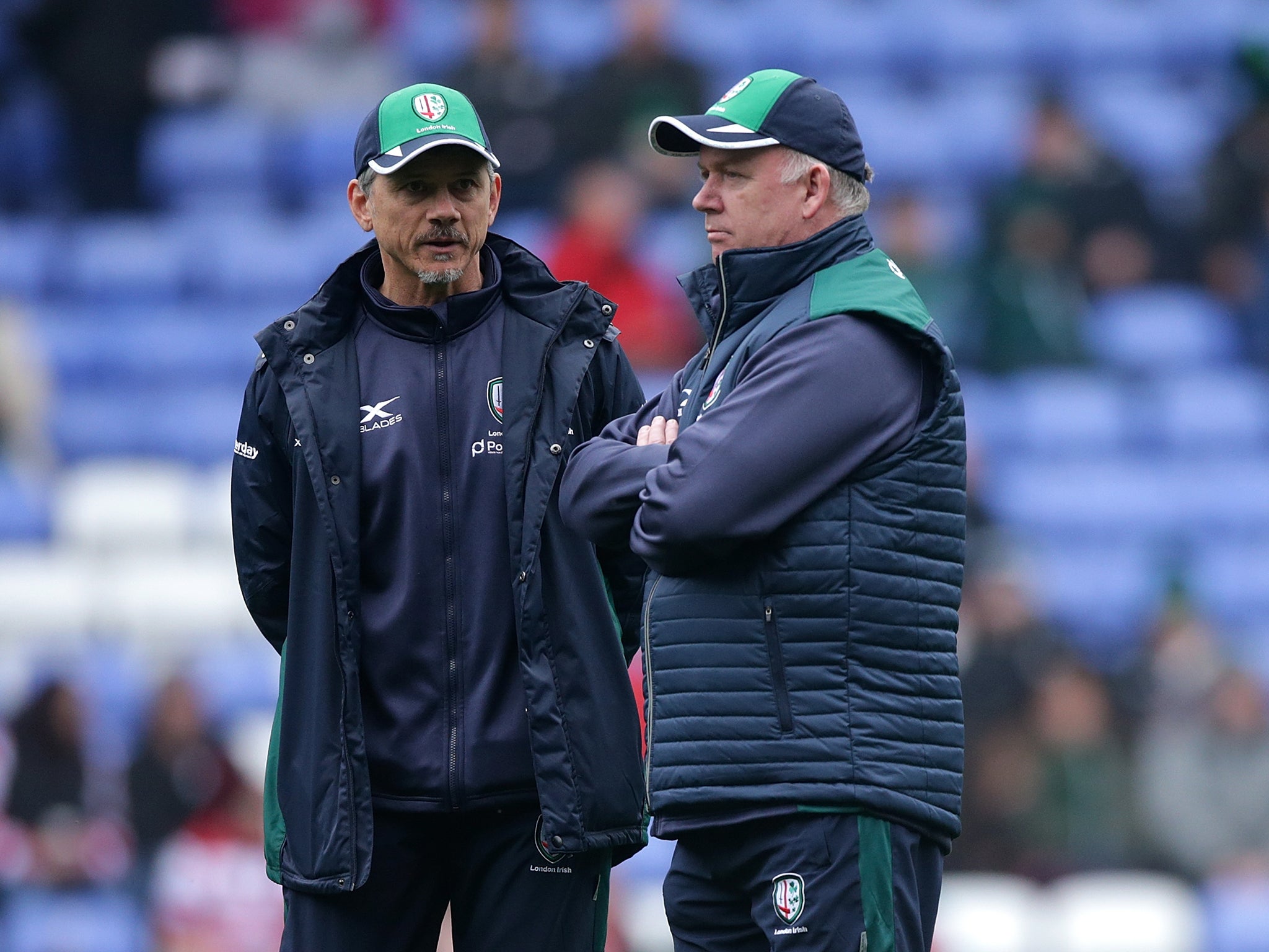 Les Kiss and Declan Kidney have said they are committed to London Irish even in relegation