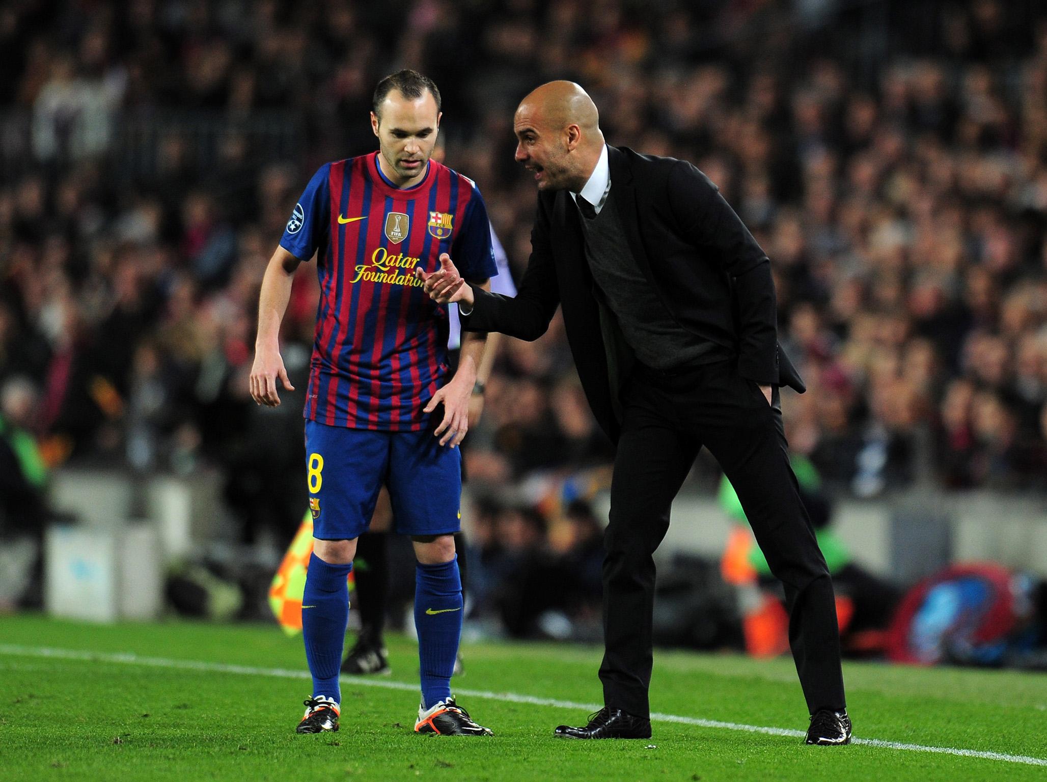 Andres Iniesta and Pep Guardiola won 14 major trophies together