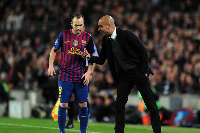 Andres Iniesta and Pep Guardiola won 14 major trophies together