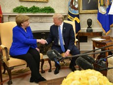 Merkel meets with Trump to preserve Iran deal