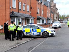 Two men hit by car outside Birmingham mosque