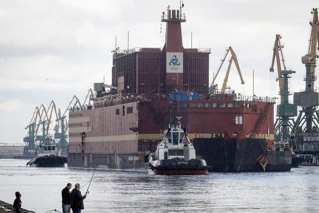 Russia’s floating nuclear power plant left St Petersburg bound for Murmansk