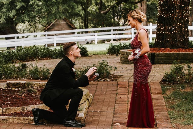 Teenager turns 'promposal' into a real proposal