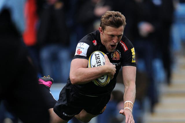 Lachie Turner scores Exeter’s second try