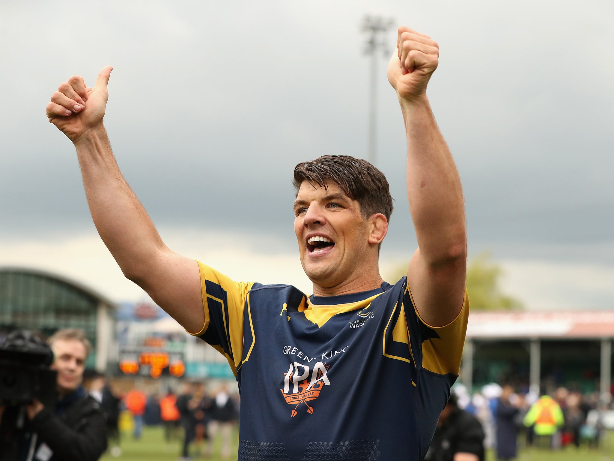 Donncha O'Callaghan said farewell to the Worcester fans as he heads into retirement