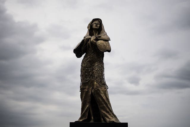 A memorial statue for WWII 'comfort women' who were made sex slave for Japanese troops