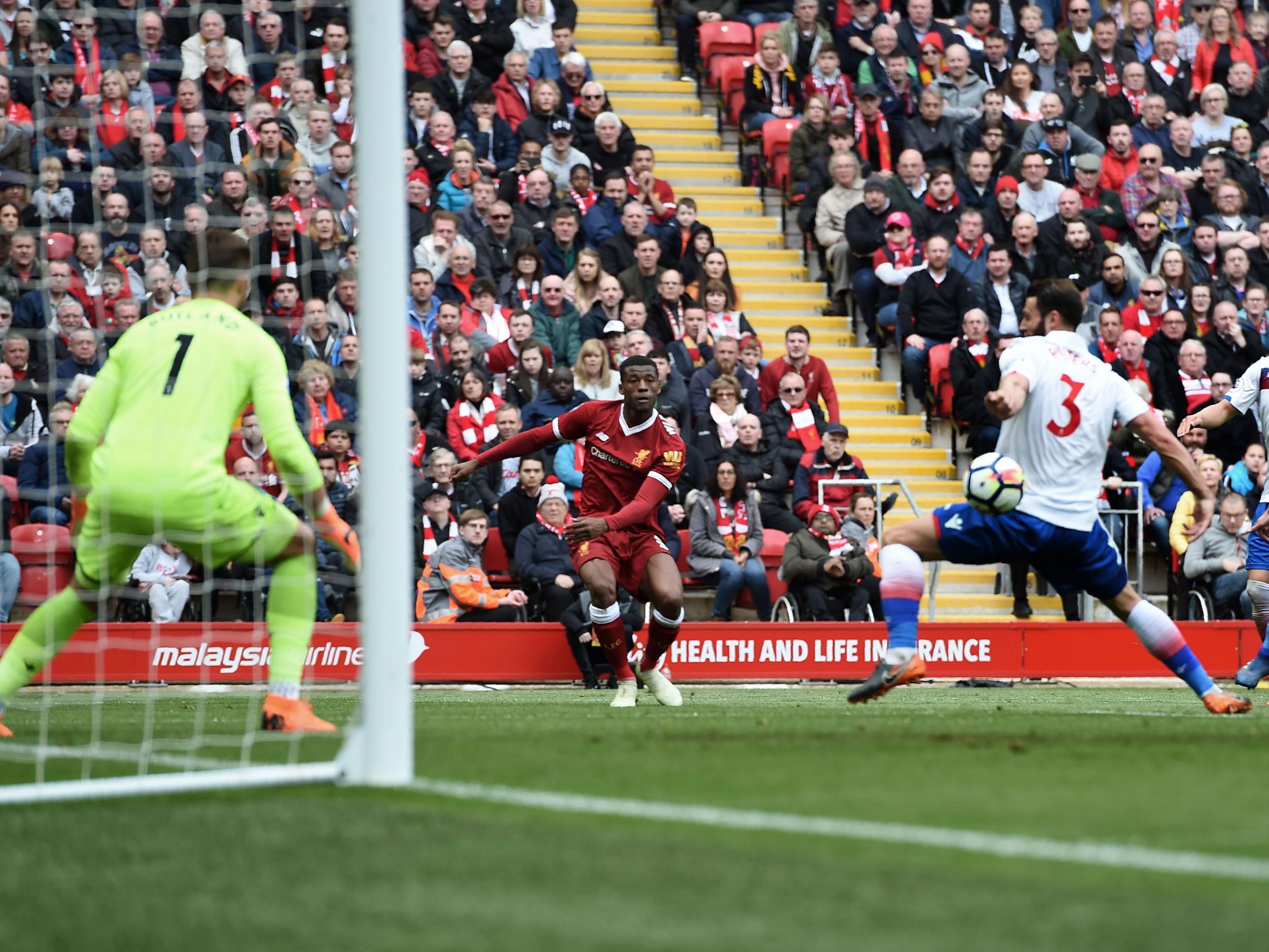 Liverpool were denied late on at Anfield