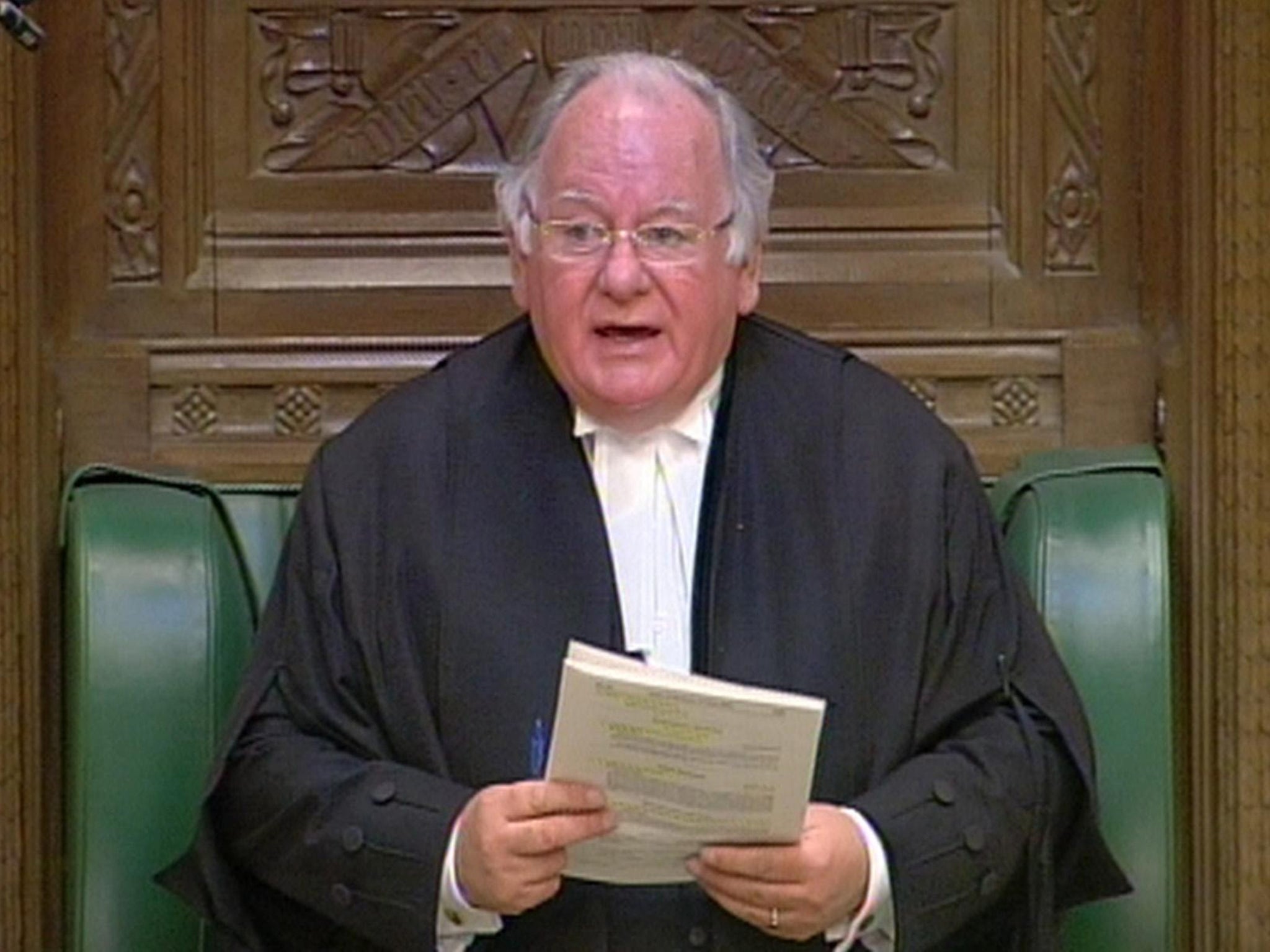 Michael Martin served as House of Commons Speaker between 2000 and 2009