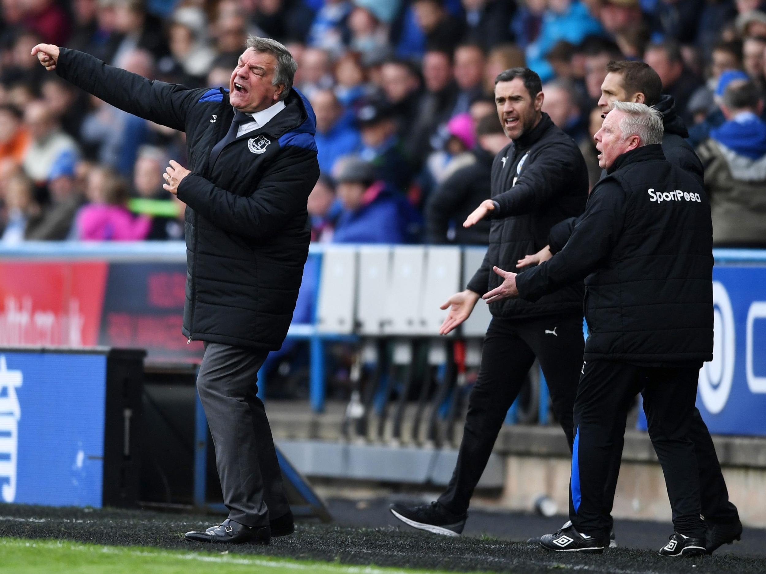 Everton fans repeatedly called for Allardyce's head towards the end of the season