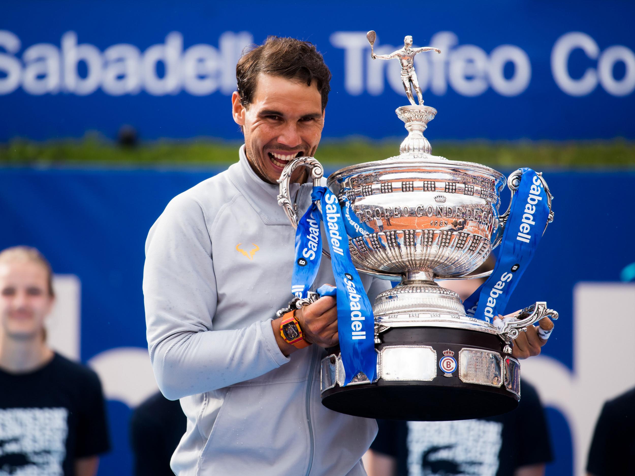The Spaniard saw off the Greek to win this tournament for an 11th time