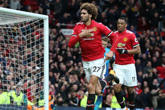Fellaini will miss Sunday's game with Watford (