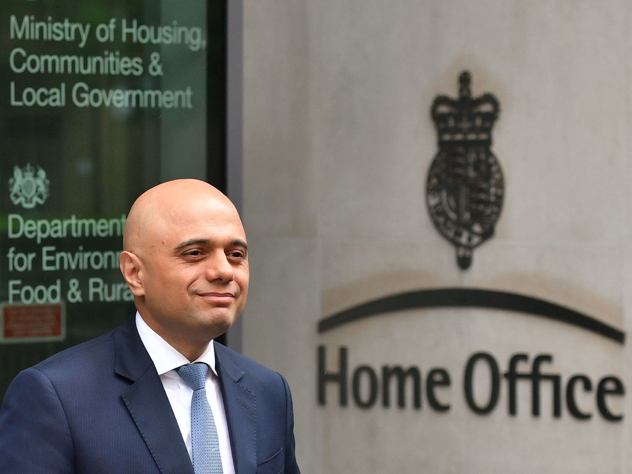 Sajid Javid was appointed to replace Amber Rudd, whose job was claimed by the Windrush scandal