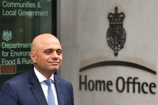 Sajid Javid was appointed to replace Amber Rudd, whose job was claimed by the Windrush scandal