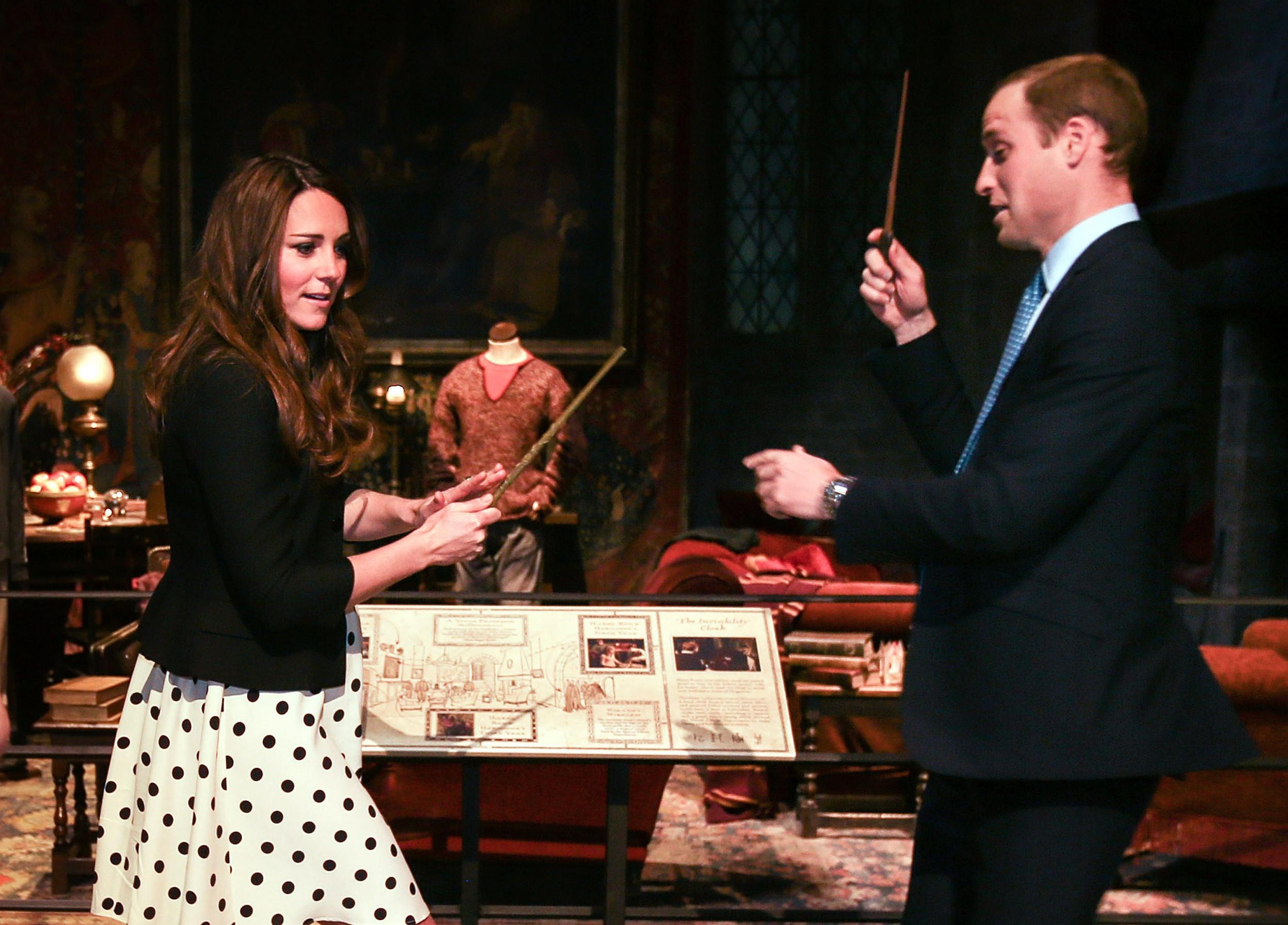 The Duke and Duchess of Cambridge attend the inauguration of Warner Bros. Studios Leavesden