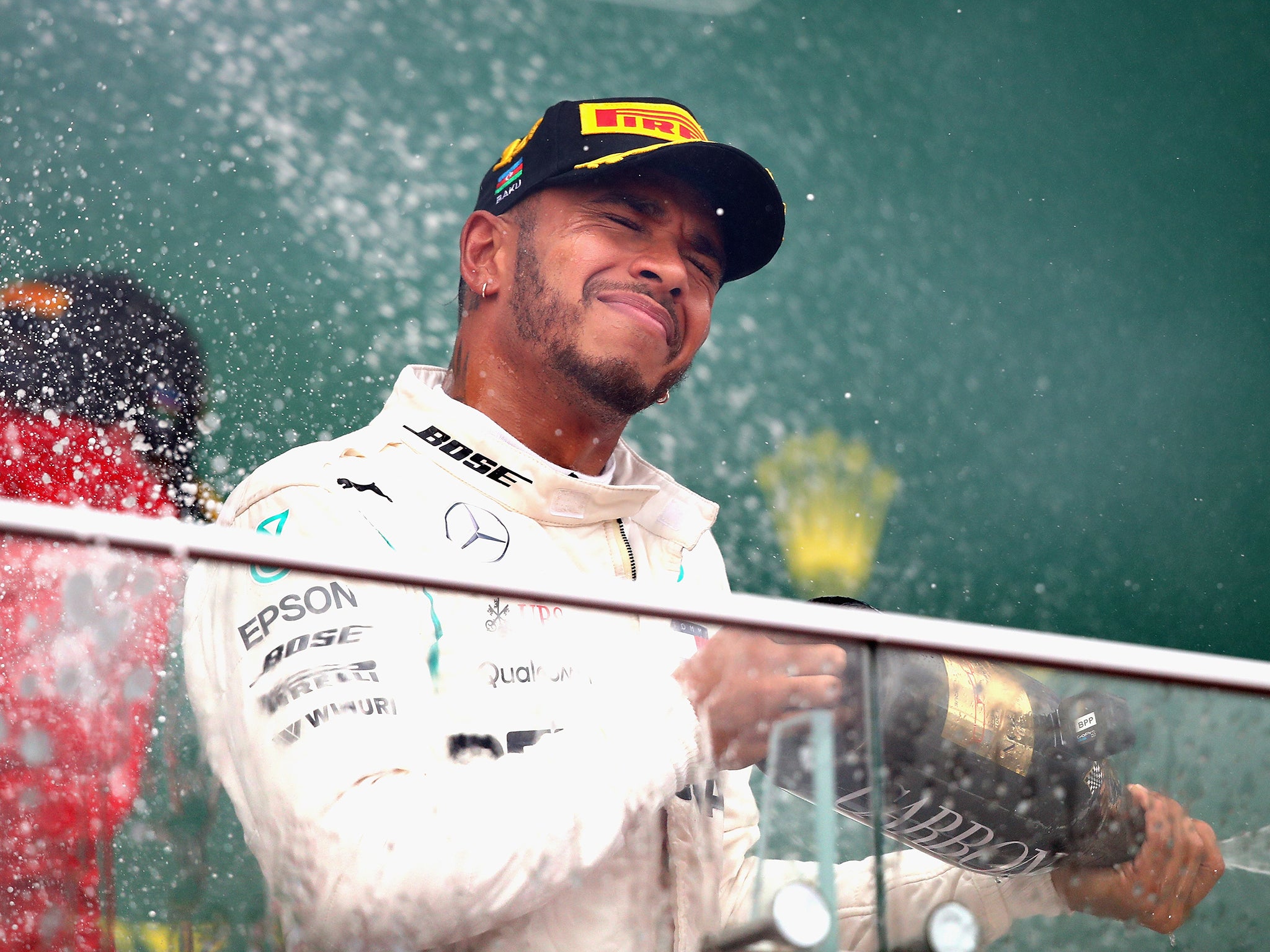 Lewis Hamilton was the first to admit that he didn't deserve to win the Azerbaijan Grand Prix