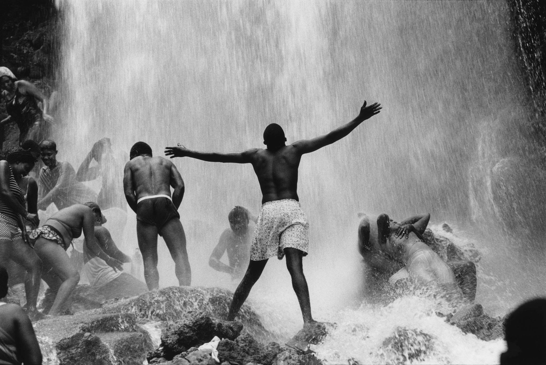 Pilgrims in Seau d’Eau, Haiti in 2000 – religiosity was a key focus of Abbas (Magnum)