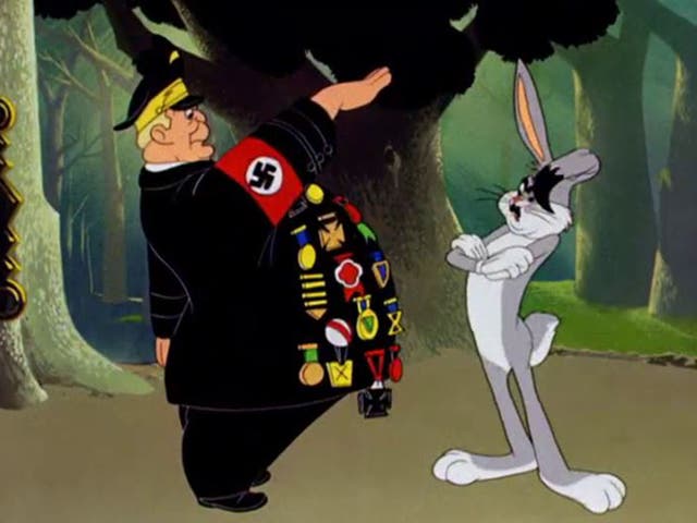 Hermann Goring salutes Bugs in 'Herr Meets Hare'