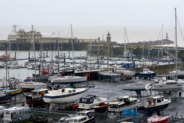 A view of the harbour in Ramsgate, Kent, following the death of a man after he was swept off the harbour wall during bad weather