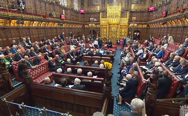 Twenty-two Tory rebels in the Lords backed the amendment